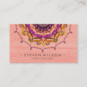 Carte De Visite Massage holistique de méditation de yoga de