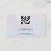 Carte De Visite Massage Holographique de luxe Thérapiste moderne (Dos)