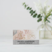 Carte De Visite Massage | Massage du dos (Debout devant)