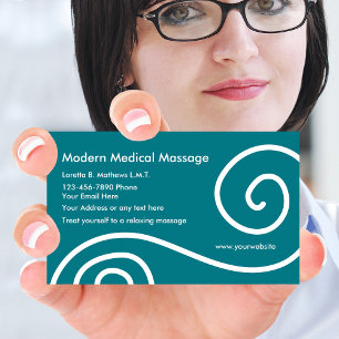 Carte De Visite Massage Médical Moderne