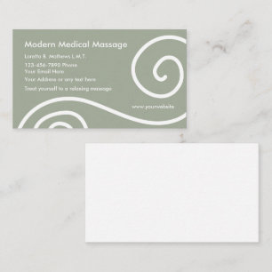 Carte De Visite Massage Médicale moderne