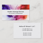 Carte De Visite Massage moderne (Devant / Derrière)
