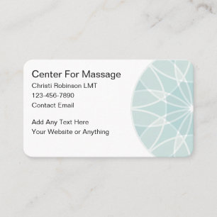 Carte De Visite Massage moderne tendance apaisant