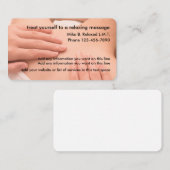 Carte De Visite Massage Professionnel (Devant / Derrière)