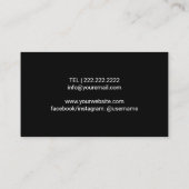 Carte De Visite Massage professionnel des pieds Thérapie Réflexolo (Dos)