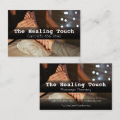 Carte De Visite Massage professionnel Masseuse Relaxation (Devant / Derrière)