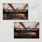 Carte De Visite Massage professionnel Masseuse Relaxation (Devant / Derrière)