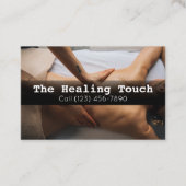 Carte De Visite Massage professionnel Masseuse Relaxation (Devant)