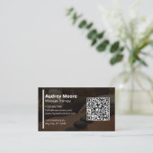 Carte De Visite Massage professionnel Modèle Design (Debout devant)