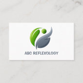 Carte De Visite MASSAGE REFLEXOLOGIE Holistique Alternative (Dos)