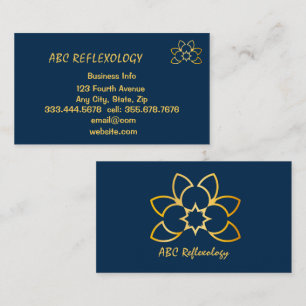 Carte De Visite MASSAGE REFLEXOLOGIE Holistique Alternative