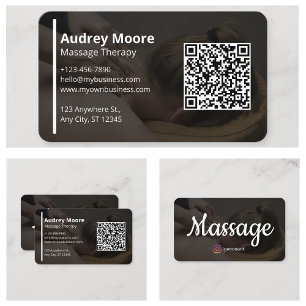 Carte De Visite Massage Reiki Réflexologie Chiropratique Holistiqu
