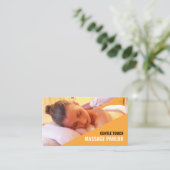 Carte De Visite Massage relaxant, massothérapeute (Debout devant)