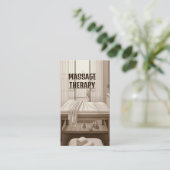 Carte De Visite Massage Salle Massage Thérapeute (Debout devant)