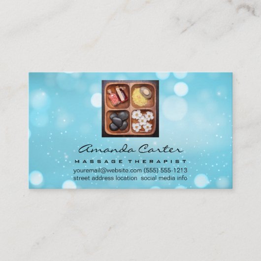 Carte De Visite Massage | Salon spa (Devant)