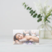 Carte De Visite Massage Session | Woman at Spa (Debout devant)