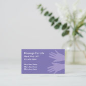 Carte De Visite Massage Simple Ou Physique (Debout devant)