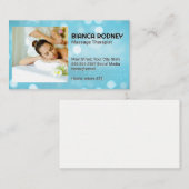 Carte De Visite Massage Spa | Relaxation Service (Devant / Derrière)