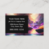 Carte De Visite Massage Spa Salon Reiki Professional Executive (Dos)