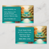 Carte De Visite Massage Spa Salon Wellness Professional Executive (Devant / Derrière)