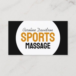 Carte De Visite Massage sportif et réparateur Soin corporel profon