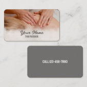Carte De Visite Massage thaïlandais (Devant / Derrière)