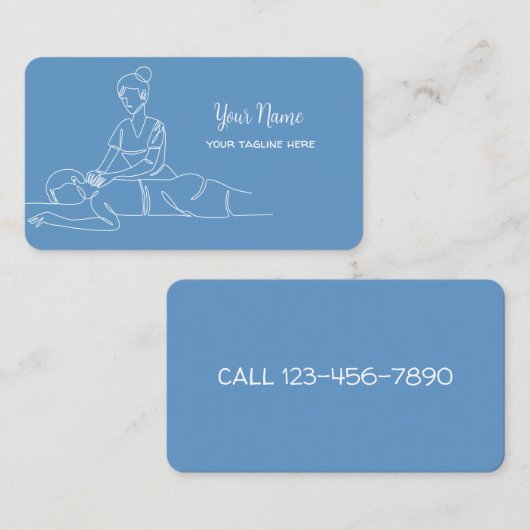 Carte De Visite Massage thaïlandais (Devant / Derrière)