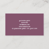 Carte De Visite Massage thaïlandais personnalisé QR (Dos)