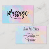 Carte De Visite *~* Massage Thérapie Abstraite (Devant / Derrière)