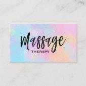 Carte De Visite *~* Massage Thérapie Abstraite (Devant)
