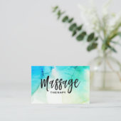 Carte De Visite ** Massage Thérapie - Aquarelle (Debout devant)