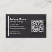 Carte De Visite Massage Thérapie Design Modèle (Devant)