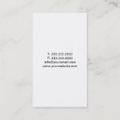 Carte De Visite Massage Thérapie Élégant Spa de la mer de guérison (Dos)