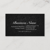 Carte De Visite Massage Thérapie Guérison Mains Énergie Spa Bien-ê (Dos)