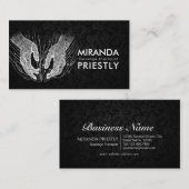 Carte De Visite Massage Thérapie Guérison Mains Énergie Spa Bien-ê (Devant / Derrière)