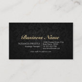 Carte De Visite Massage Thérapie Guérison Mains Énergie Spa Bien-ê (Dos)