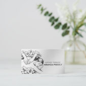 Carte De Visite Massage Thérapie Guérison Mains Énergie Spa Bien-ê (Debout devant)