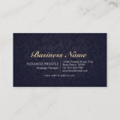 Carte De Visite Massage Thérapie Guérison Mains Énergie Spa Bien-ê (Dos)