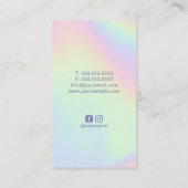 Carte De Visite Massage Thérapie Healing Holographie Spa (Dos)