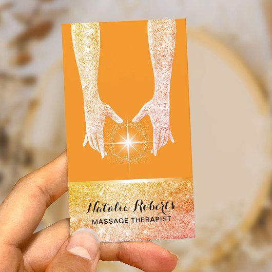 Carte De Visite Massage Thérapie Healing Spa d'énergie