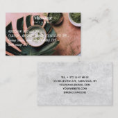 Carte De Visite Massage Thérapie Mains de guérison Spa de santé bo (Devant / Derrière)