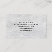 Carte De Visite Massage Thérapie Mains de guérison Spa de santé bo (Dos)