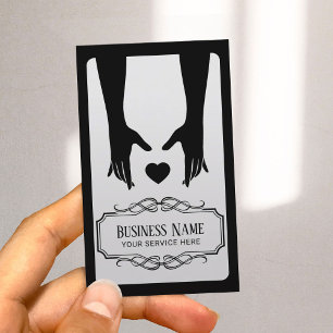 Carte De Visite Massage Thérapie Minime Mains de guérison Vintages