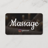 Carte De Visite Massage Thérapie Modèles Massage Thérapistes (Dos)