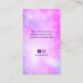 Carte De Visite Massage Thérapie Moderne Parties scintillant Arc-e (Dos)