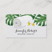 Carte De Visite Massage Thérapie Nature tropicale Salon & Spa (Devant)