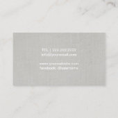 Carte De Visite Massage Thérapie Pierres Chaudes Beauté Spa Salon (Dos)