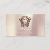 Carte De Visite Massage Thérapie Réflexologie Cuivre Parties scint (Devant)