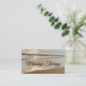 Carte De Visite Massage Thérapie Serenity Beach (Debout devant)