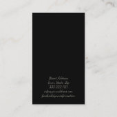 Carte De Visite Massage Thérapie Shimmerger Flower Blossom Card (Dos)